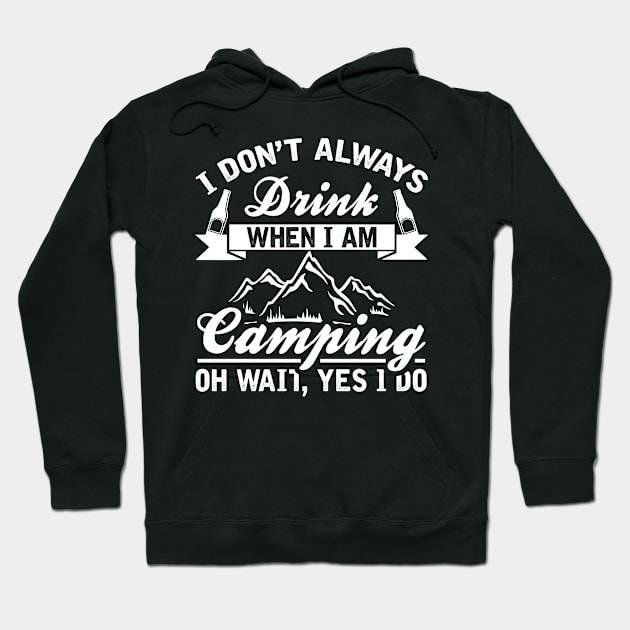 Camping Outdoors T shirt Hoodie by Vine Time T shirts